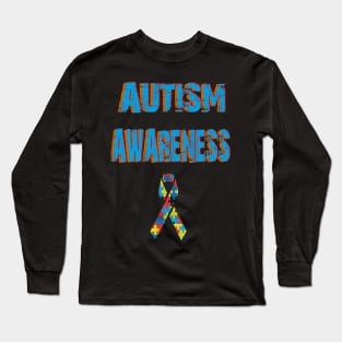 Autism Awareness T-ShirtAutism Awareness Ribbon Raise Awareness Graphic T Long Sleeve T-Shirt